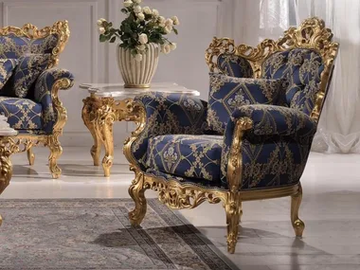 MARIA - Tufted fabric armchair with armrests by Guerra Vanni - view 2